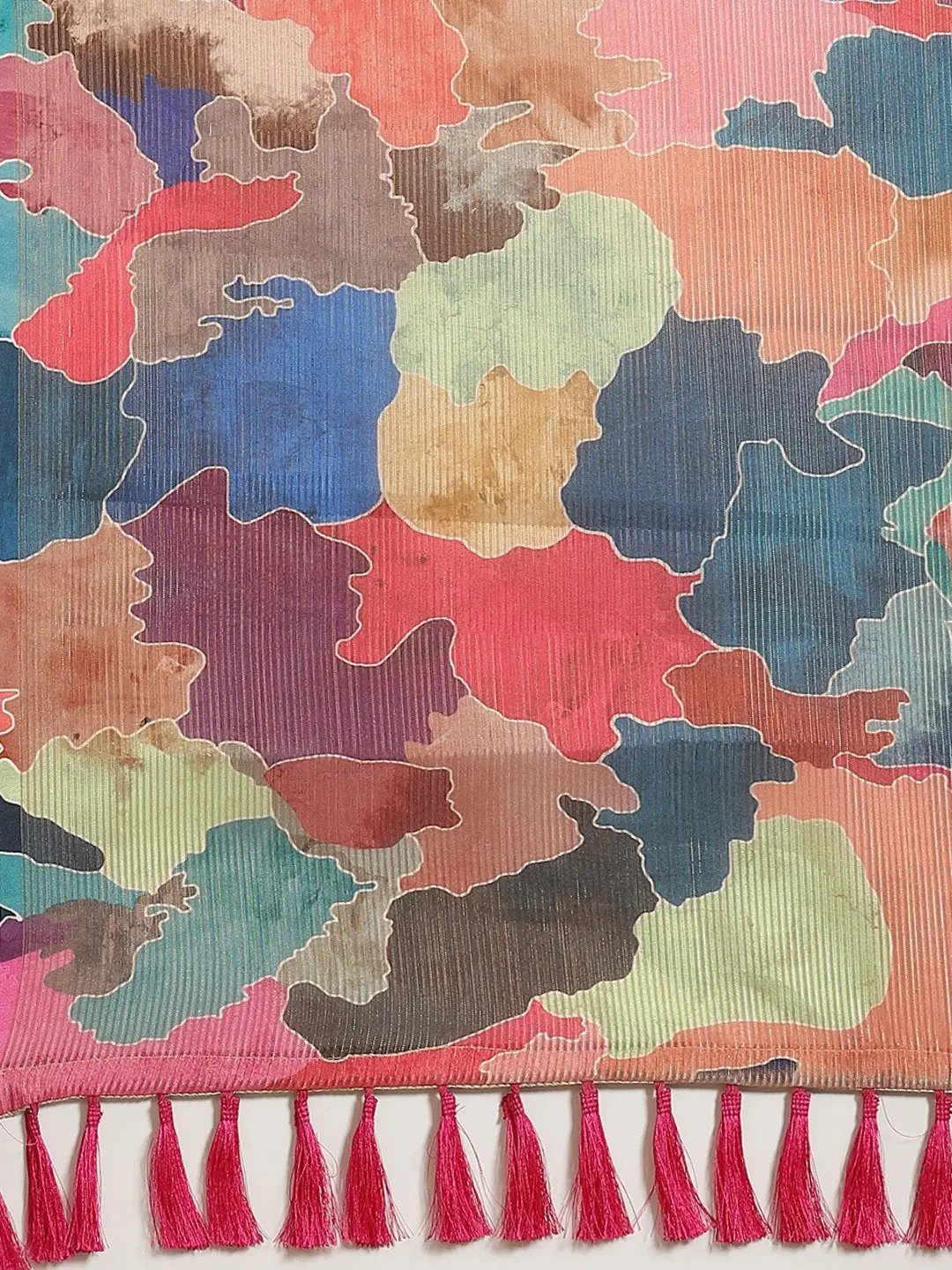 Soft Silk Zari Tissue Weaving Flower Print Design Saree by My Store