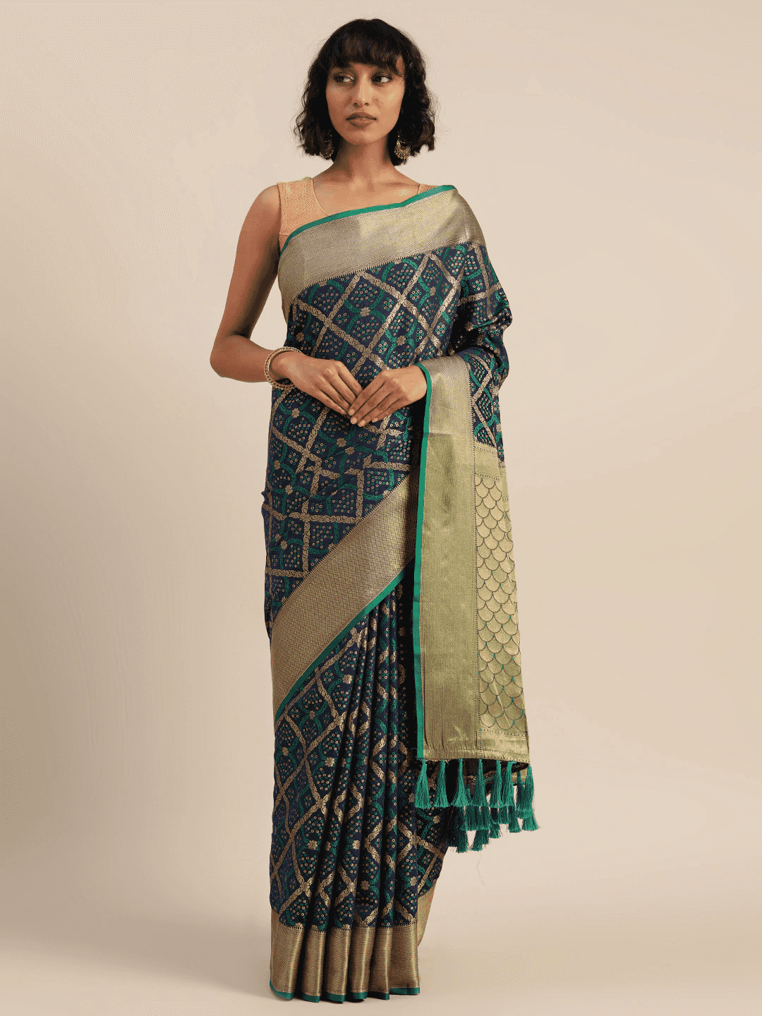 Banarasi Patola Silk Saree With Zari
