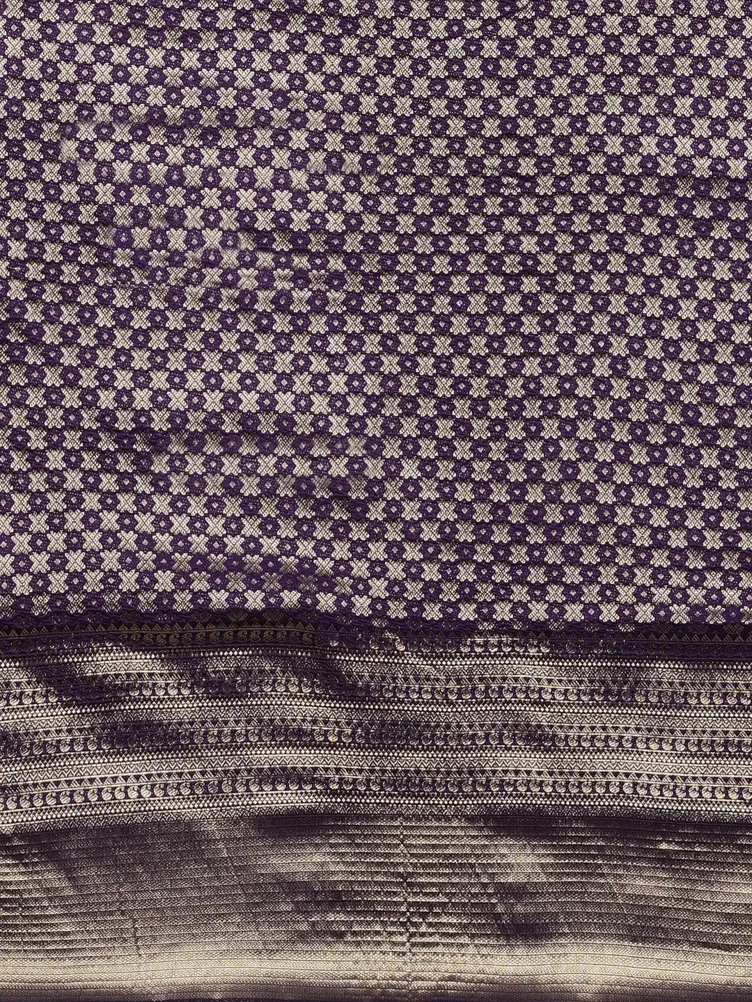 Stylish Zari Border With Woven Design Kanjivaram Silk Saree by My Store