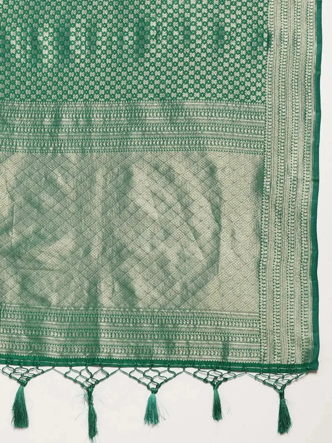 Stylish Zari Border With Woven Design Kanjivaram Silk Saree by My Store