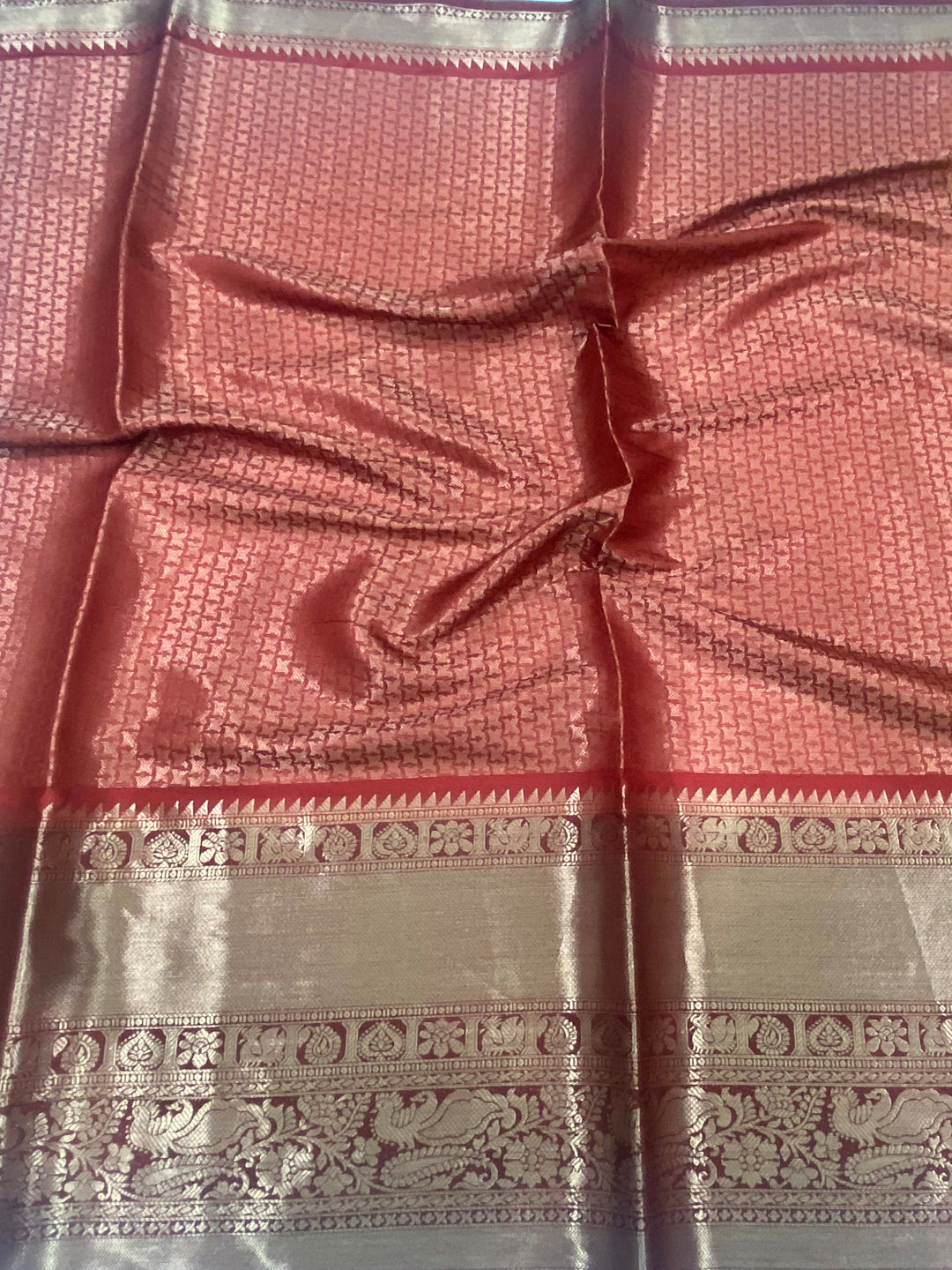 Mustard Ramayana Pen Kalamkari Printed Saree by My Store