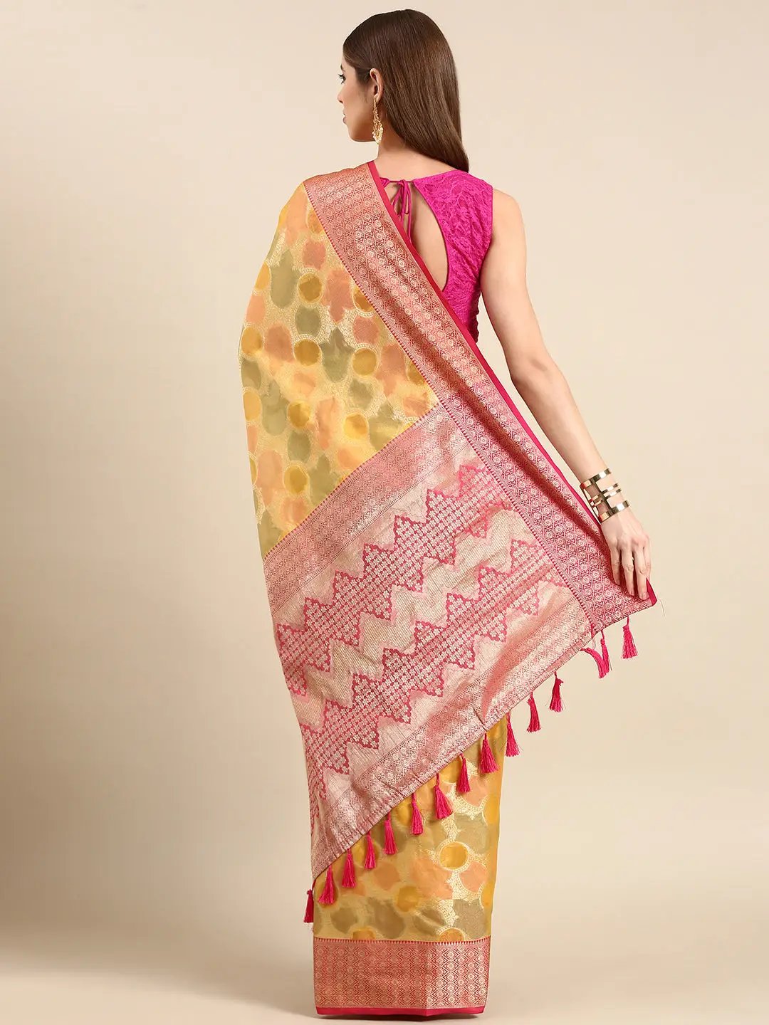 Soft Silk Kanjivaaram Traditional Wear Saree by My Store