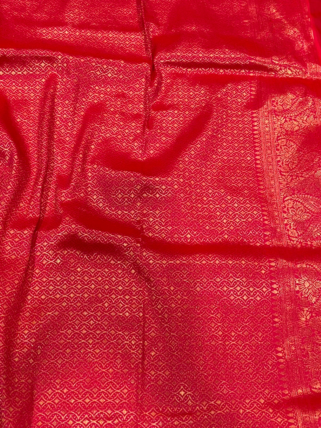 Golden Harmony Banarasi Silk Saree by My Store