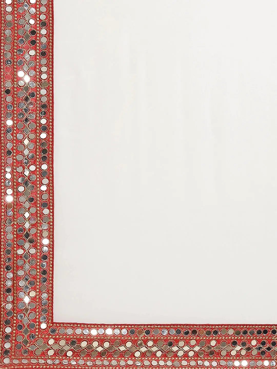 Exclusive Soft Georgette Real Mirror Work Border Party Wear Saree by My Store