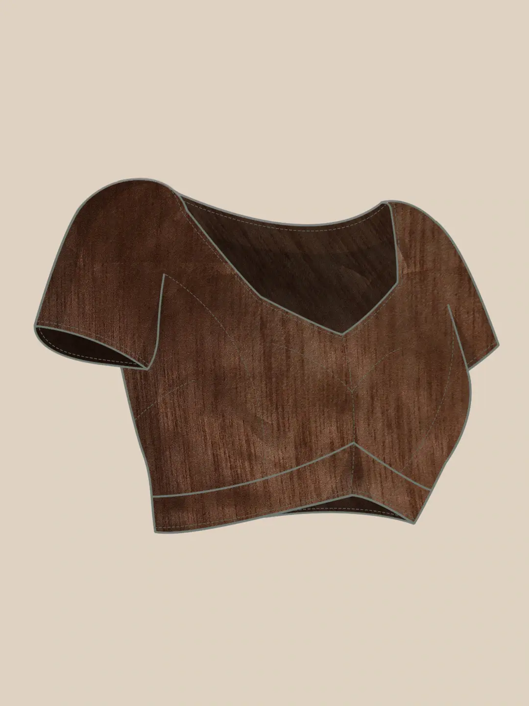 Bollywood Design Brown Colour Soft Linen Crush Saree by My Store
