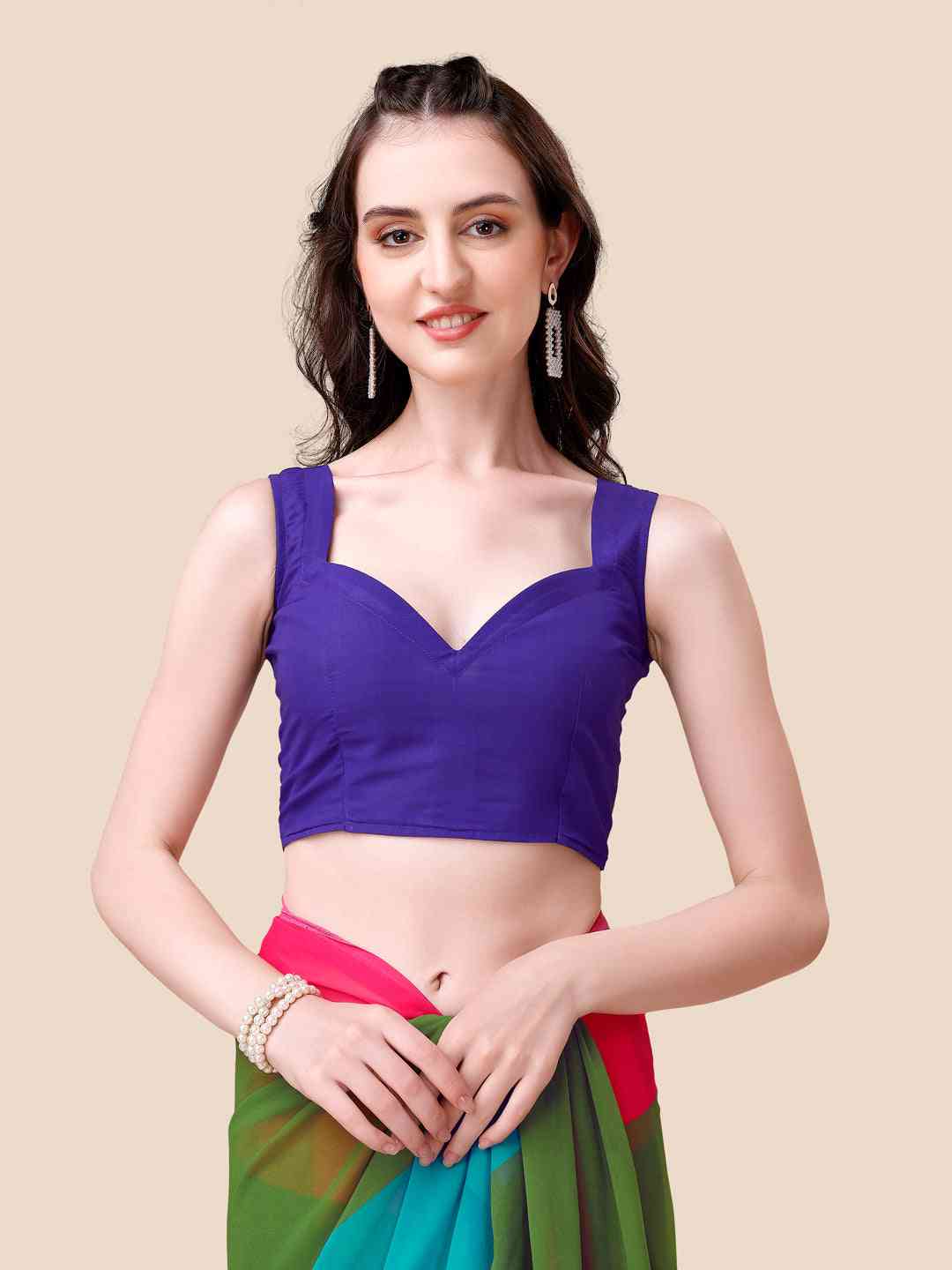 Soft Georgette Bollywood celebrity Wear Saree by My Store