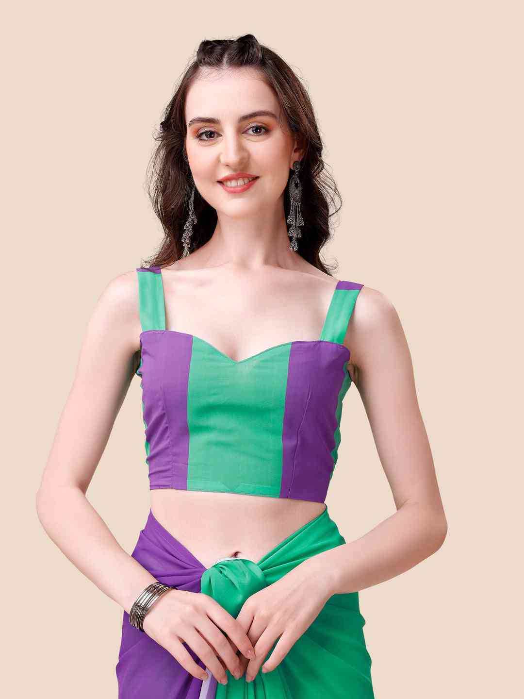 Soft Georgette Bollywood celebrity Wear Saree by My Store