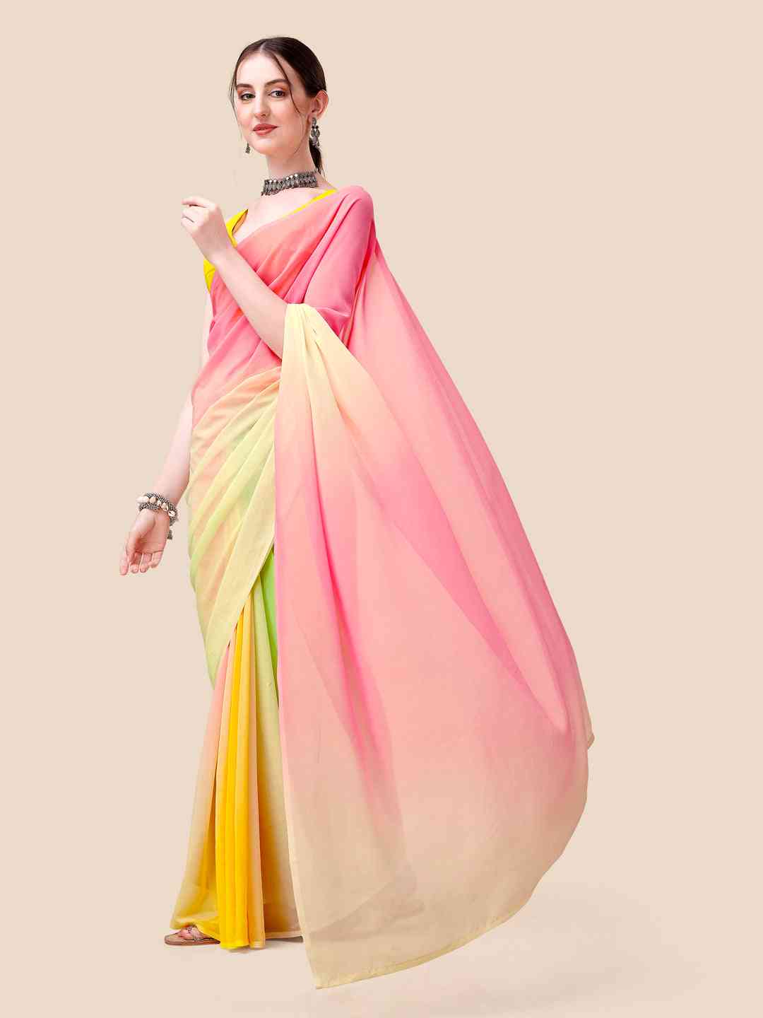 Soft Georgette Bollywood celebrity Wear Saree