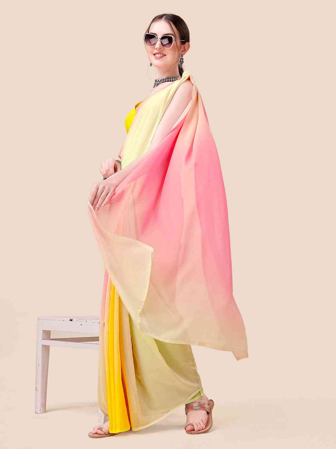 Soft Georgette Bollywood celebrity Wear Saree