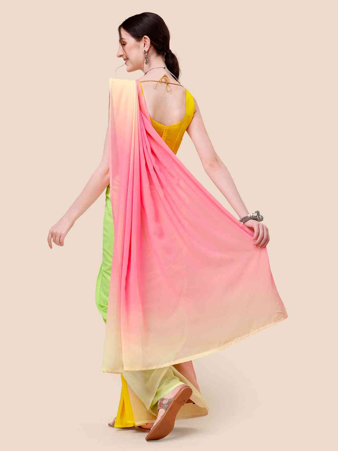 Soft Georgette Bollywood celebrity Wear Saree