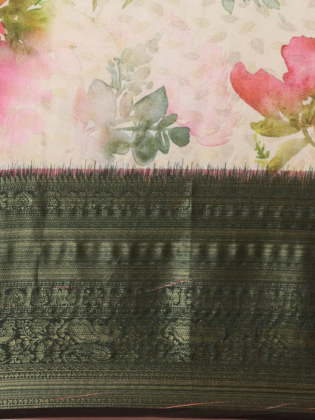 Designer Digital Kalamkari Print Pattu Banarasi Silk Saree by My Store