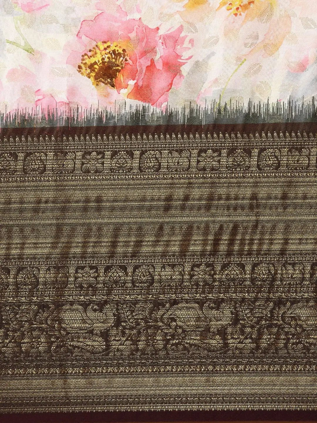 Designer Digital Kalamkari Print Pattu Banarasi Silk Saree by My Store