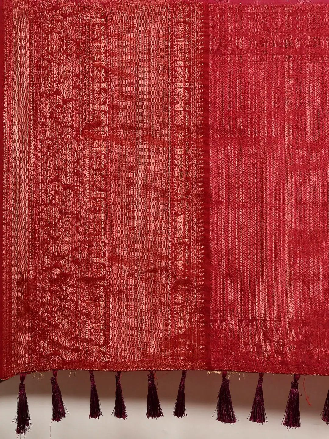 Designer Digital Flower Print Pattu Banarasi Silk Saree by My Store