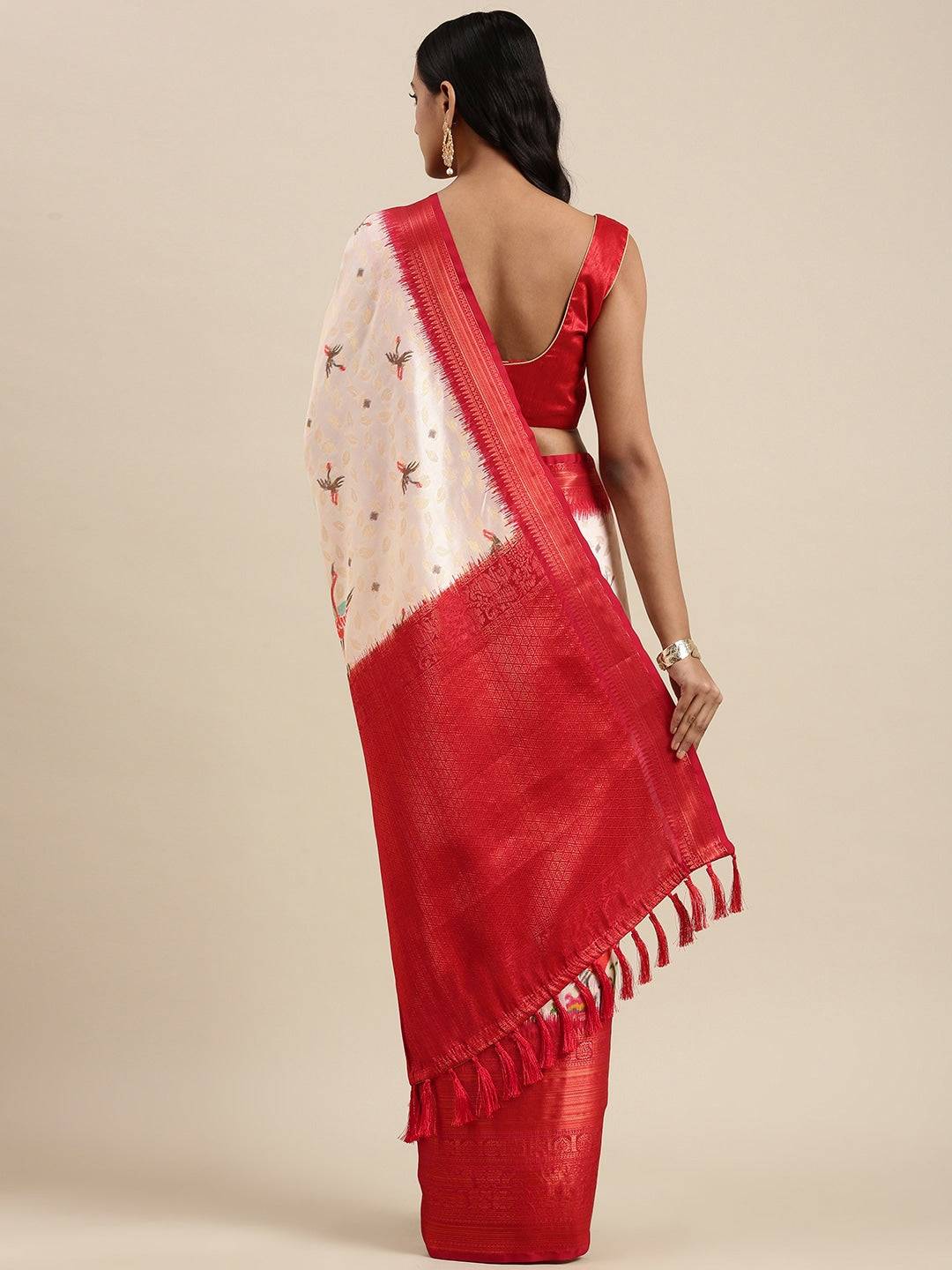 Designer Digital Kalamkari Print Pattu Banarasi Silk Saree by My Store