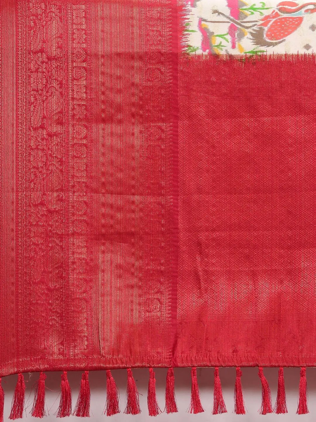 Designer Digital Kalamkari Print Pattu Banarasi Silk Saree by My Store