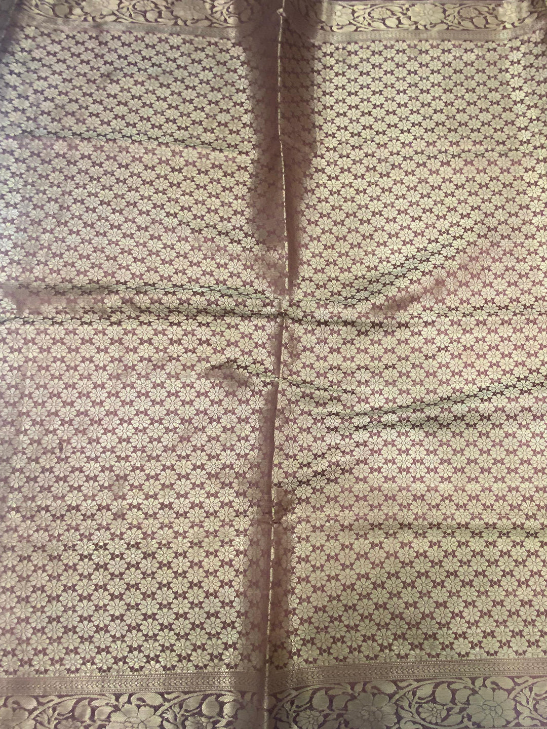 Olive Ombre Floral Digital Print Saree by My Store