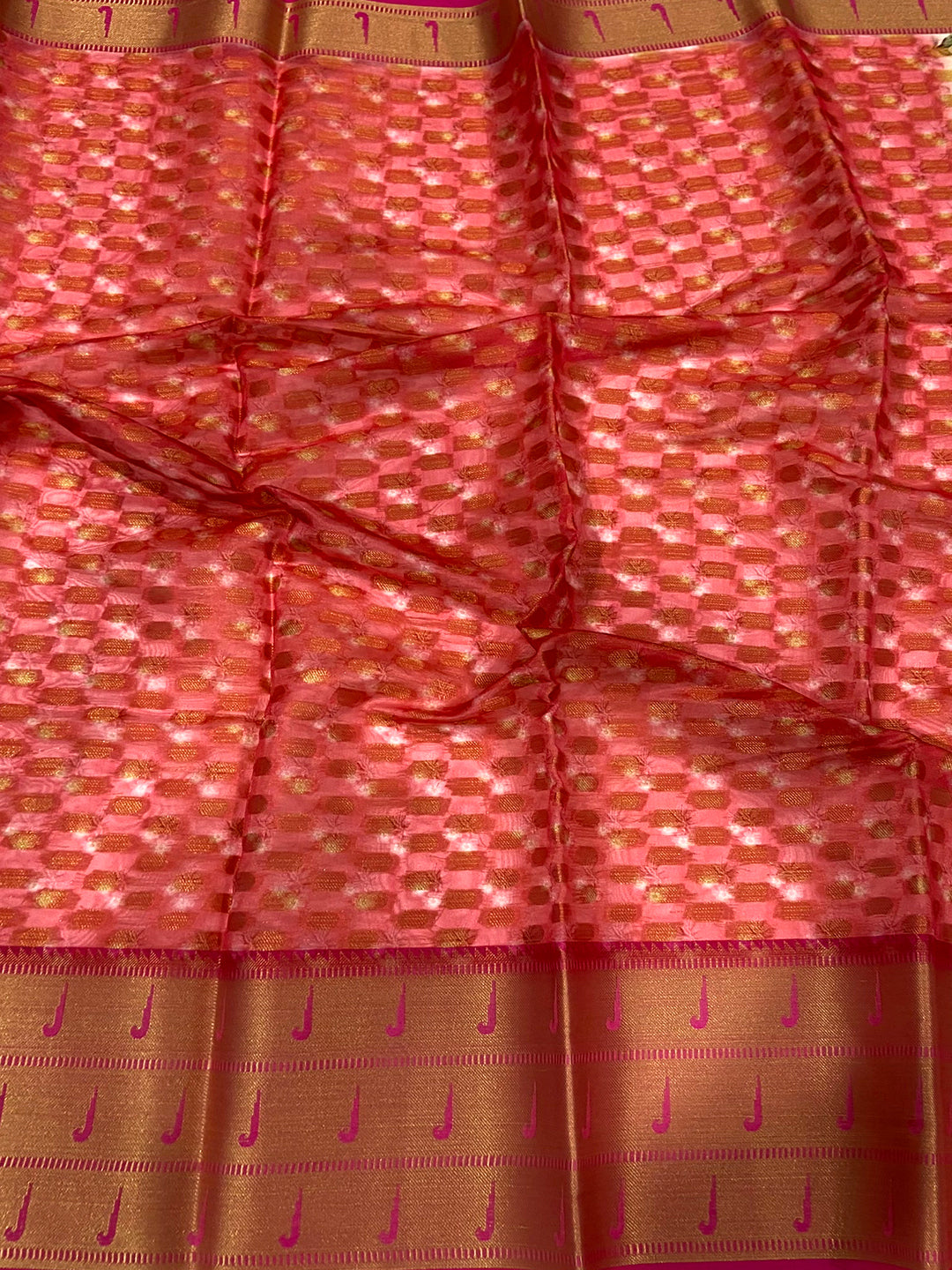 Off White Paithani Kora Silk Saree by My Store