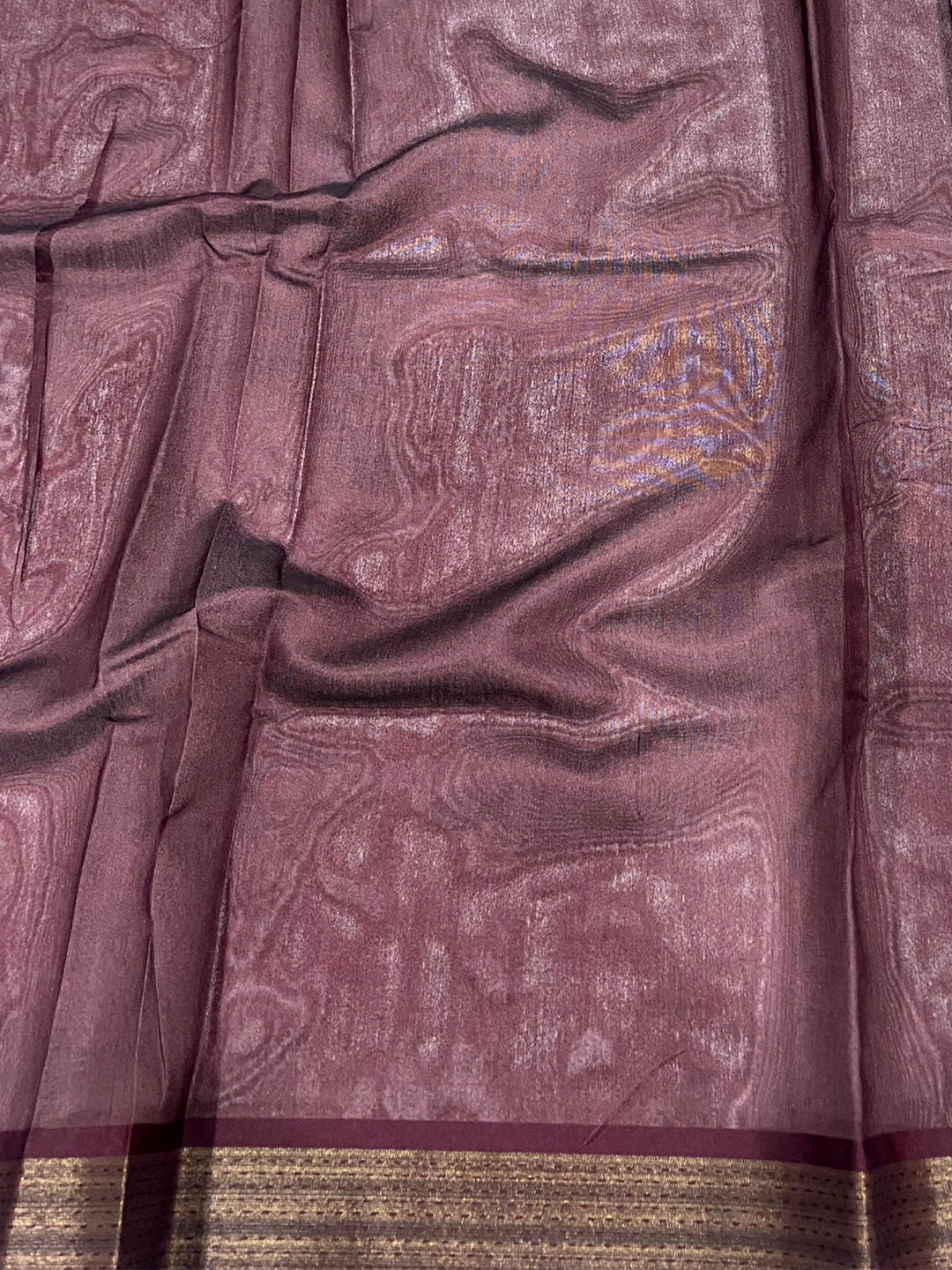 Grey Tussar Silk Digital Print Saree by My Store