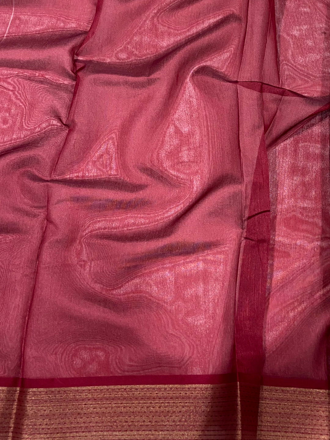 Pista Tussar Silk Kalamkari Print Saree by My Store