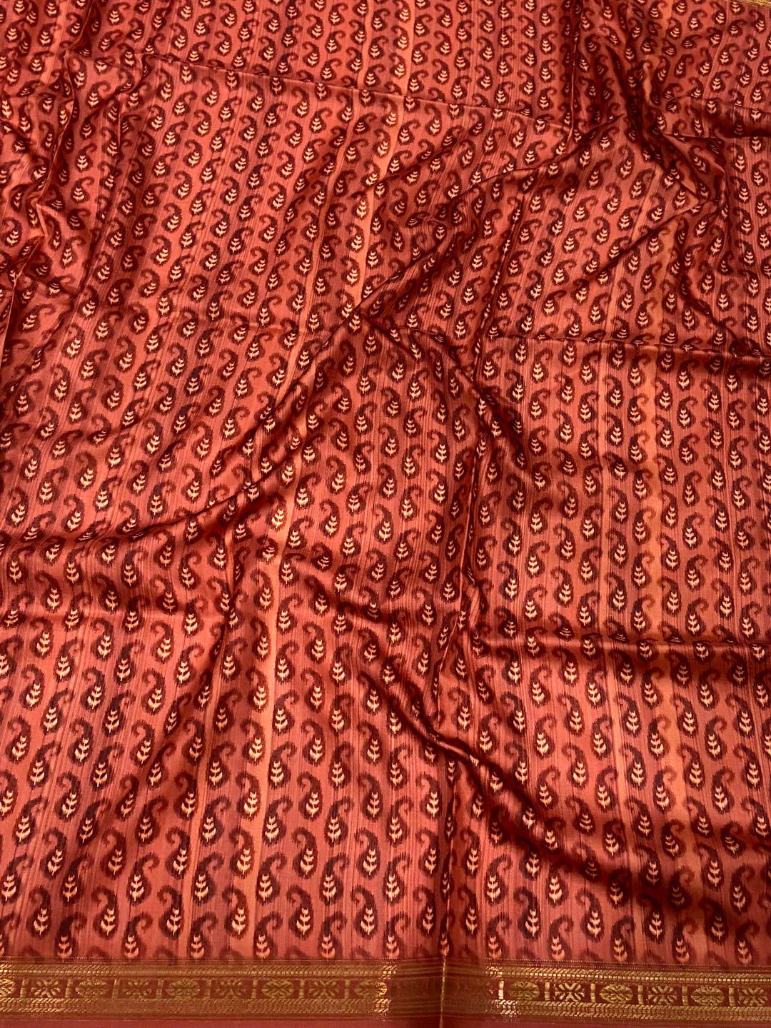Baby Pink Jungle Printed Silk Saree