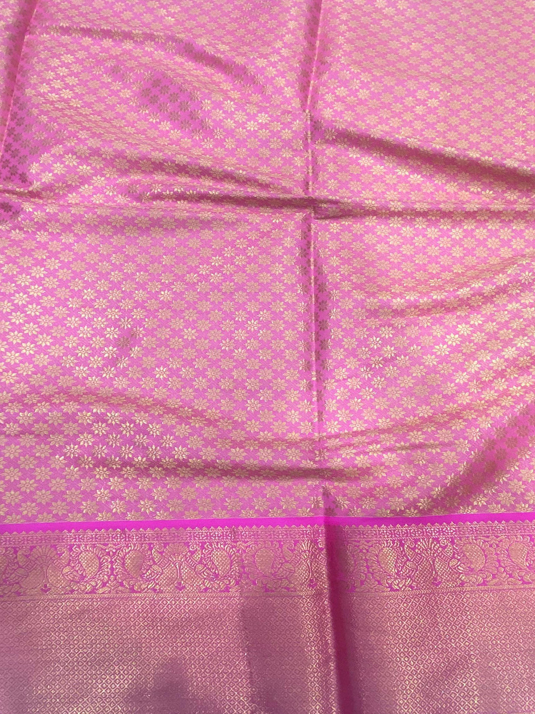 Royal Blue Banarasi Brocade Saree by My Store