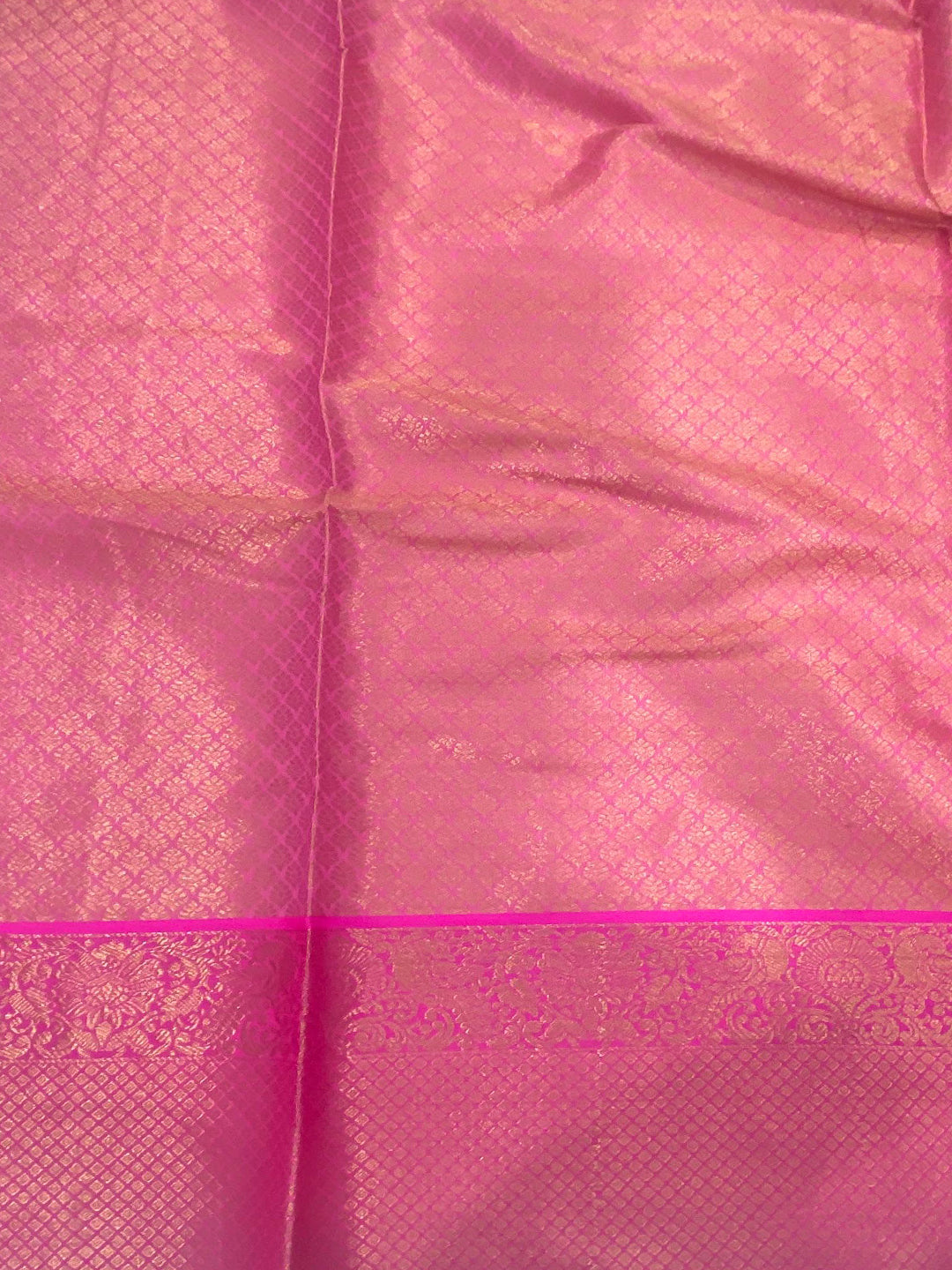 Green Kanjivaram Silk Golden Zari Weaving Saree by My Store