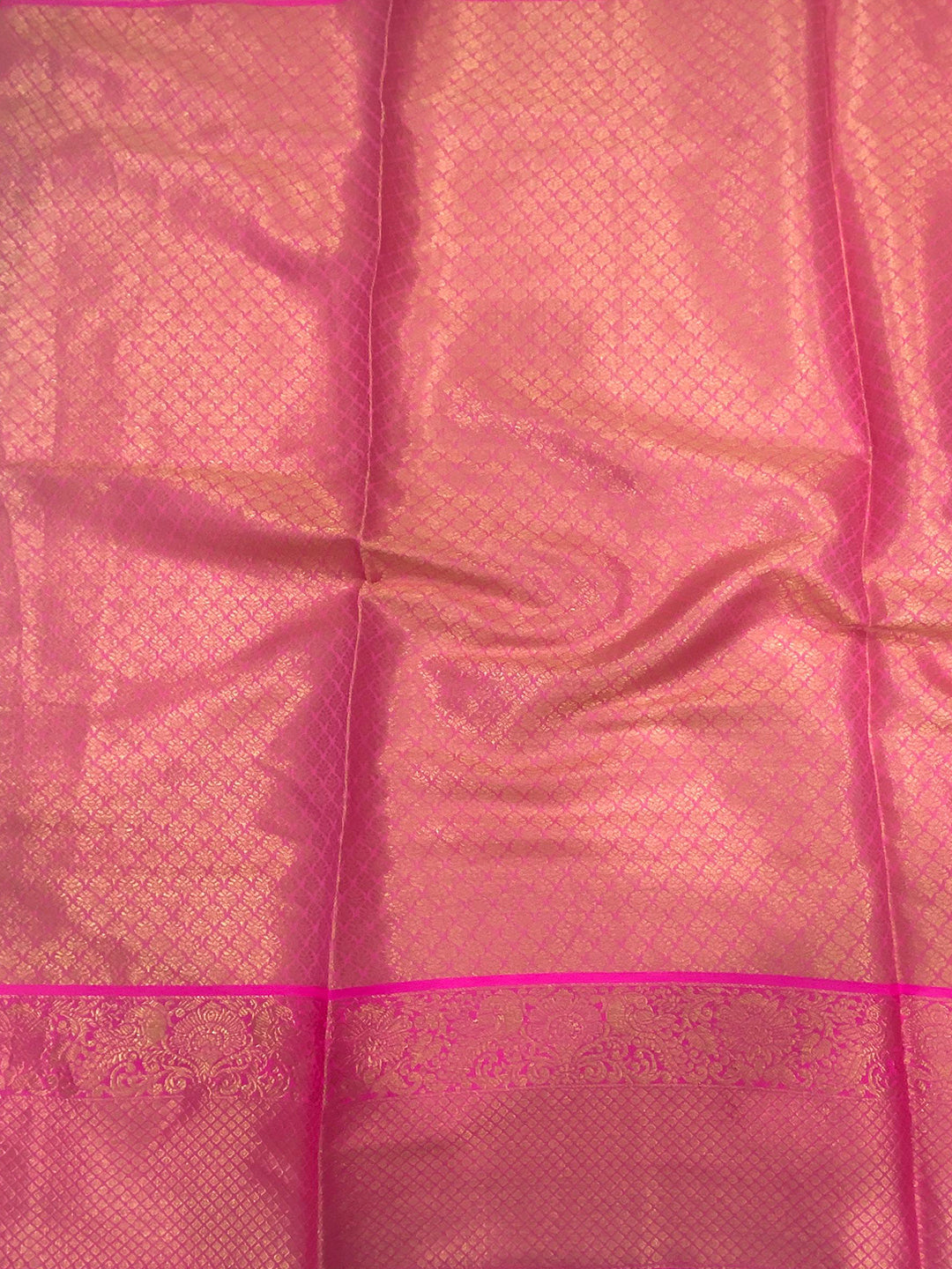 Royal Blue Kanjivaram Silk Golden Zari Weaving Saree by My Store