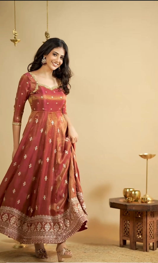 KRUSHNAVI COSMO SLIT ANARKALI SUIT SET by My Store
