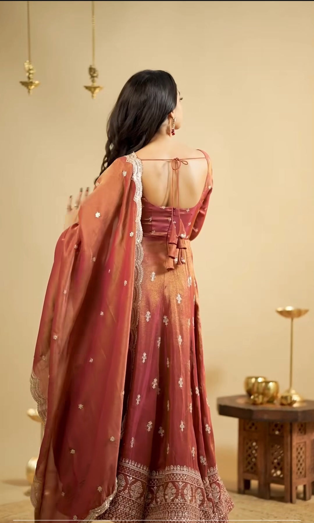 KRUSHNAVI COSMO SLIT ANARKALI SUIT SET by My Store