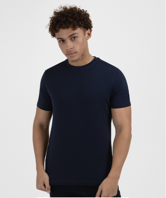 Navy, Grey & White 3 Pack Short Sleeve T-Shirts