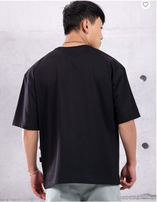 THALA BLACK OVERSIZED T-SHIRT
