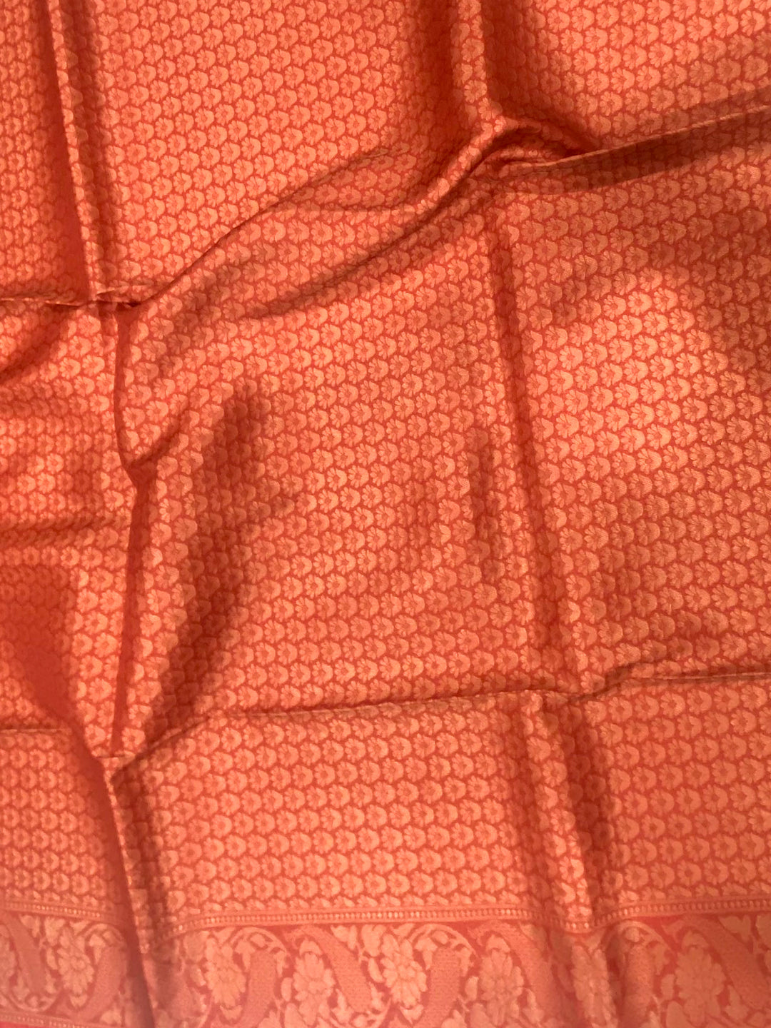 Rose Red Digital Print Silk Saree by My Store