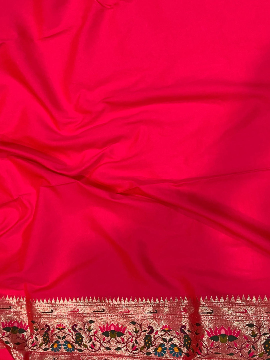 Pink Yevla Paithani Meenakari Saree by My Store