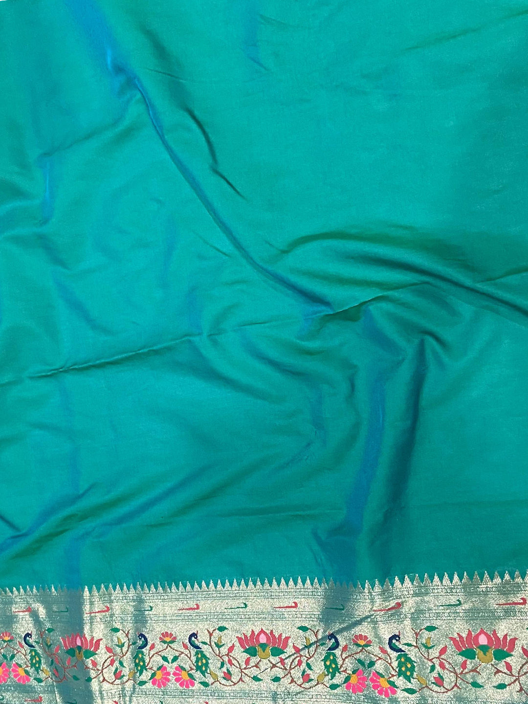 Rama Yevla Paithani Meenakari Saree by My Store