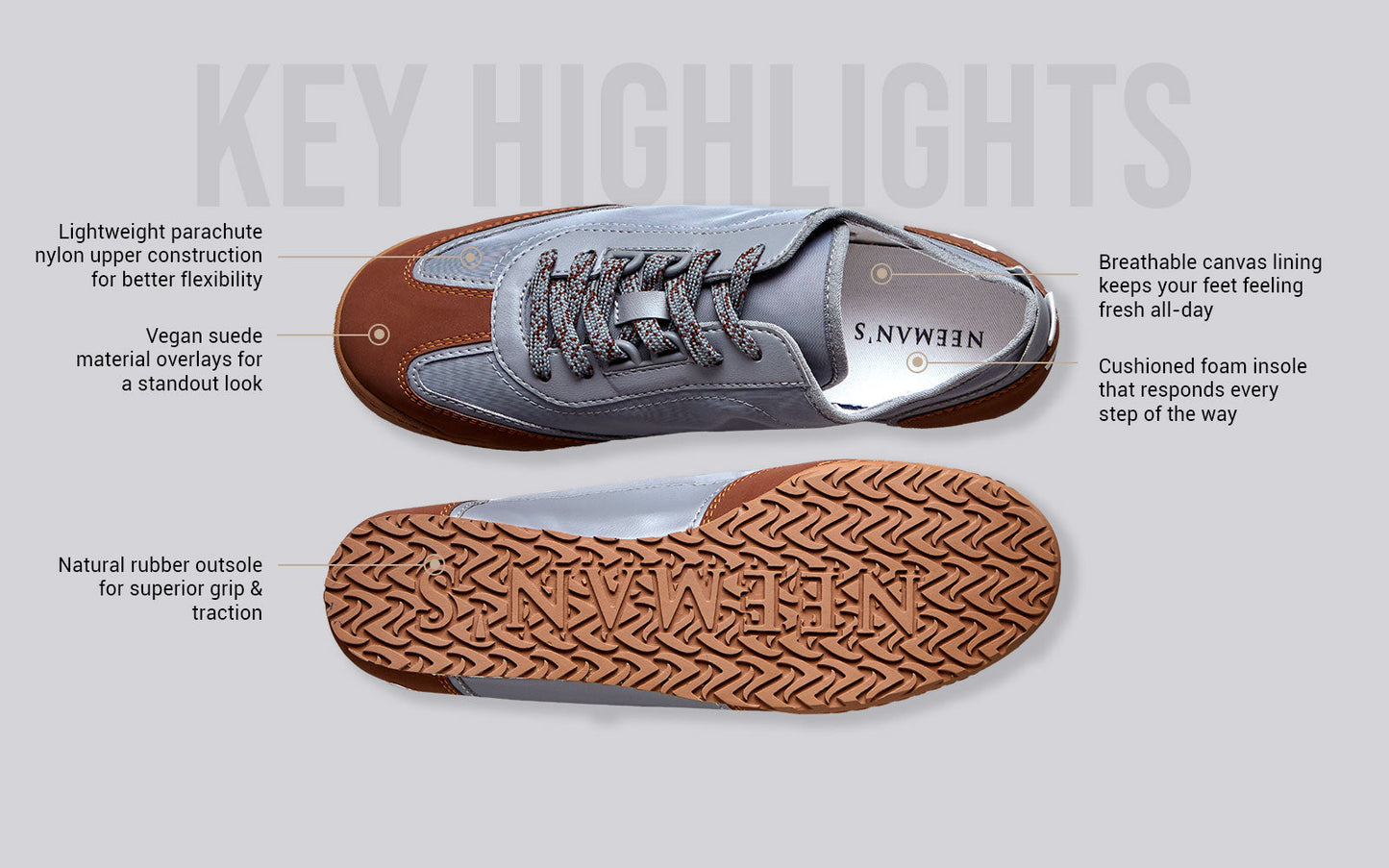 The Urban Ease : Grey-Tan by My Store