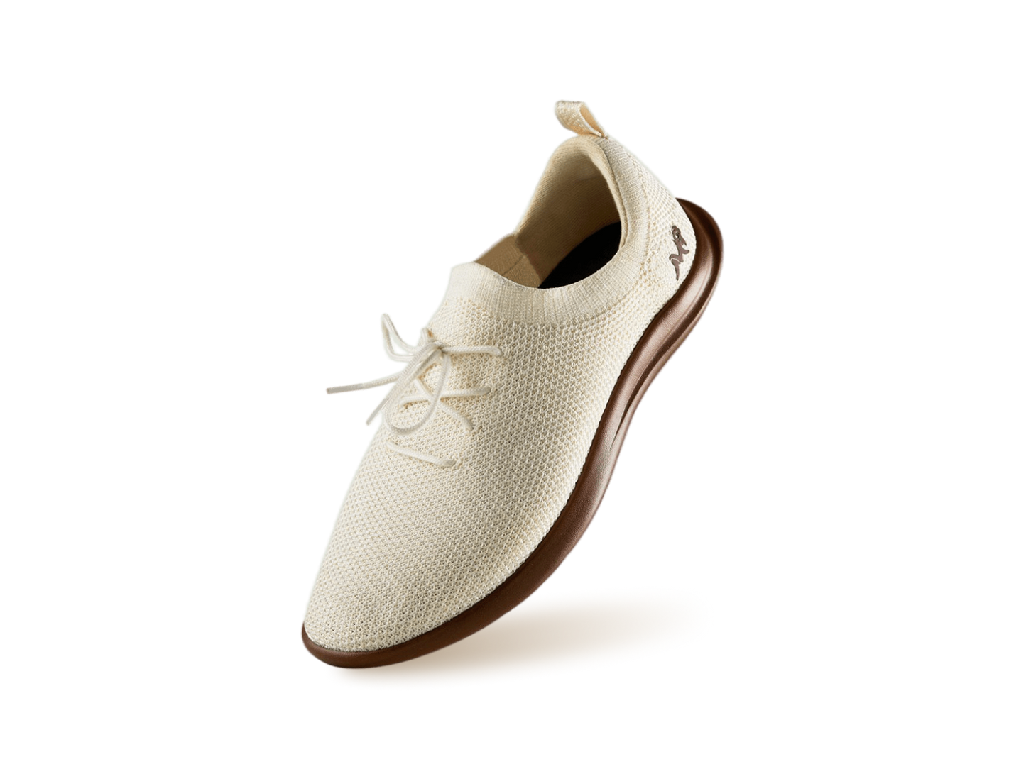 ReLive Knit Sneakers : Tusk Ivory / Brown Sole by My Store