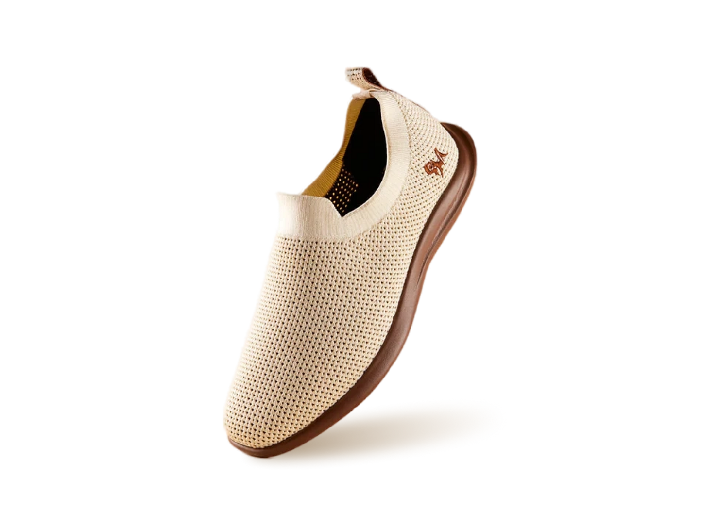 Spotlight Slip Ons : Tusk Ivory / Brown Sole by My Store