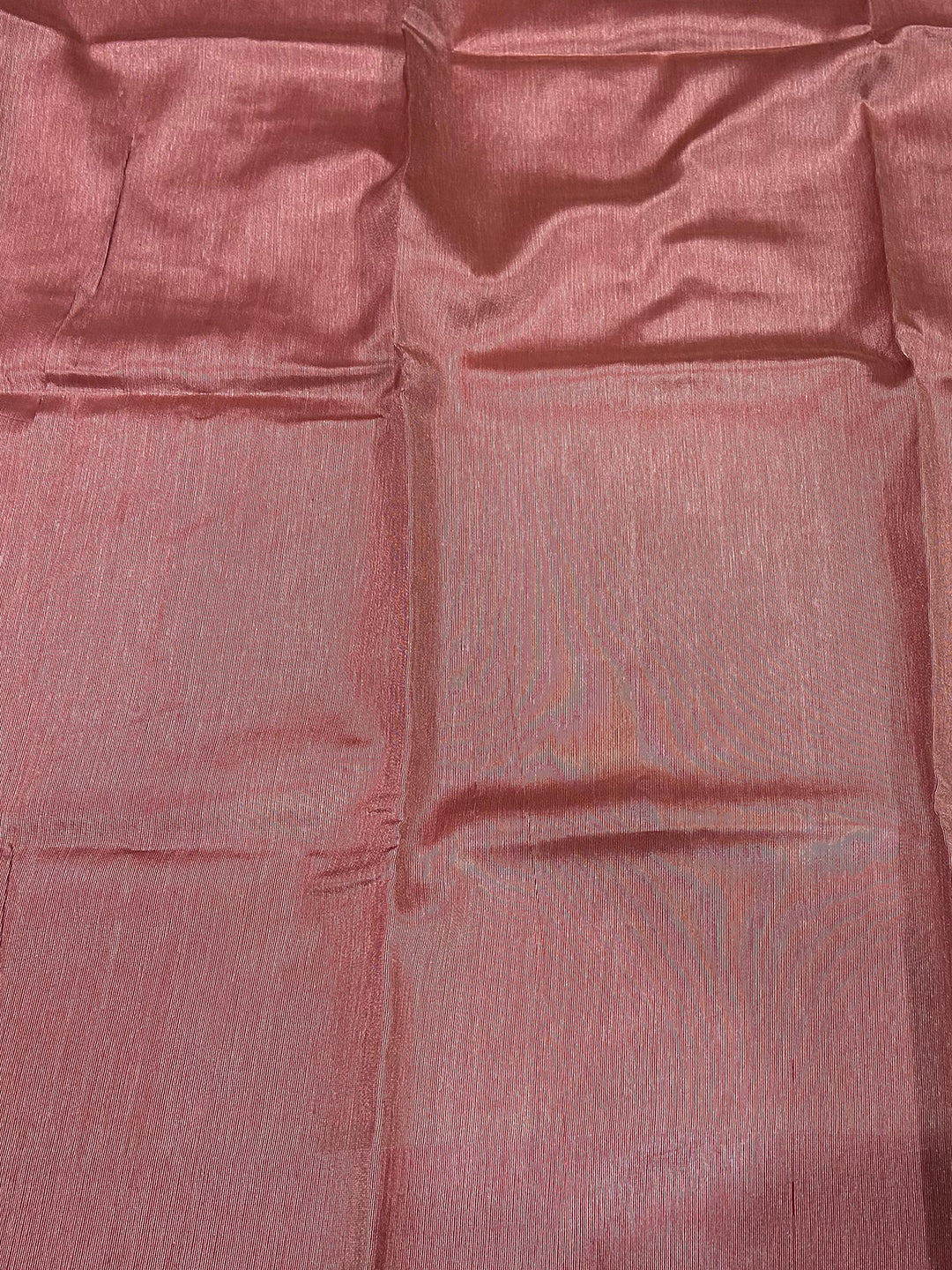 Red Floral Tussar Silk Saree by My Store