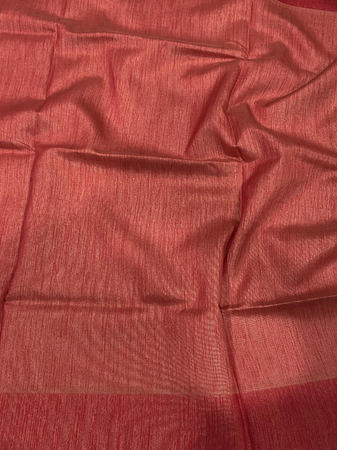 Pink Floral Tussar Silk Saree by My Store