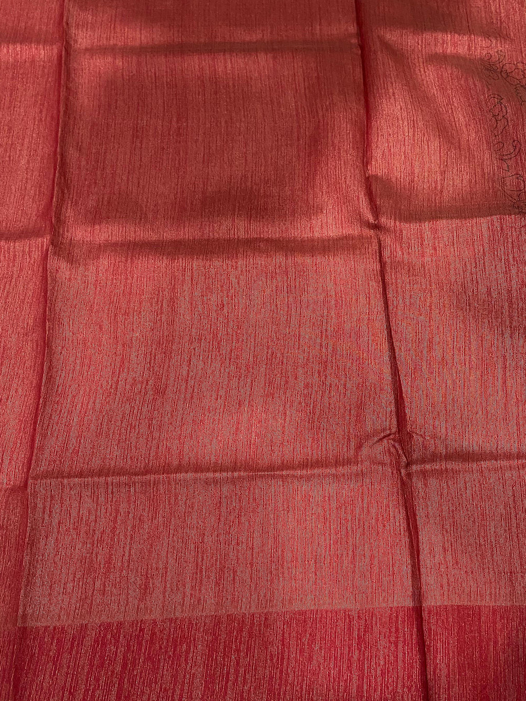 Cream Floral Tussar Silk Saree by My Store