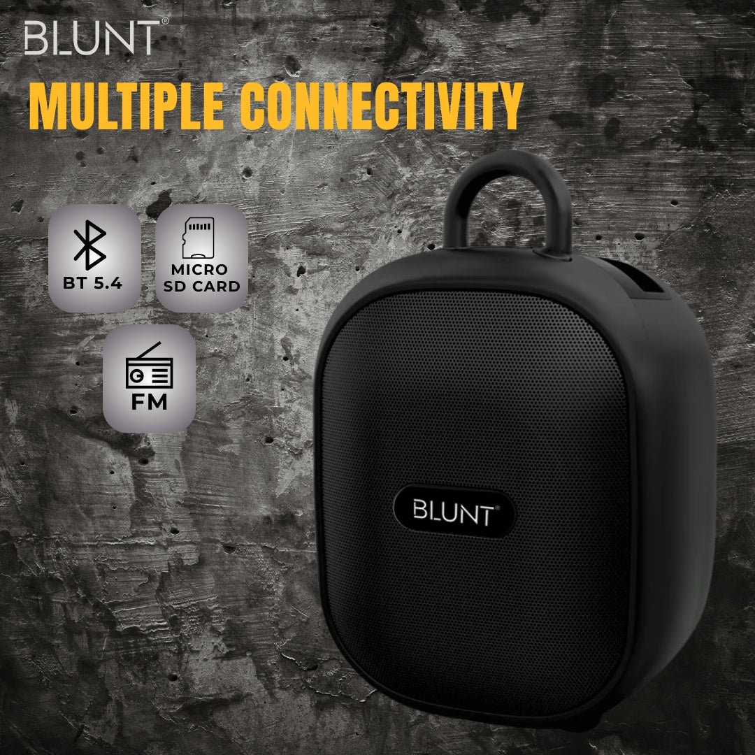 BLUNT SOUNDWAVE M3 - 15W Portable Bluetooth Speaker with TWS, FM, SD Card & Volume Control