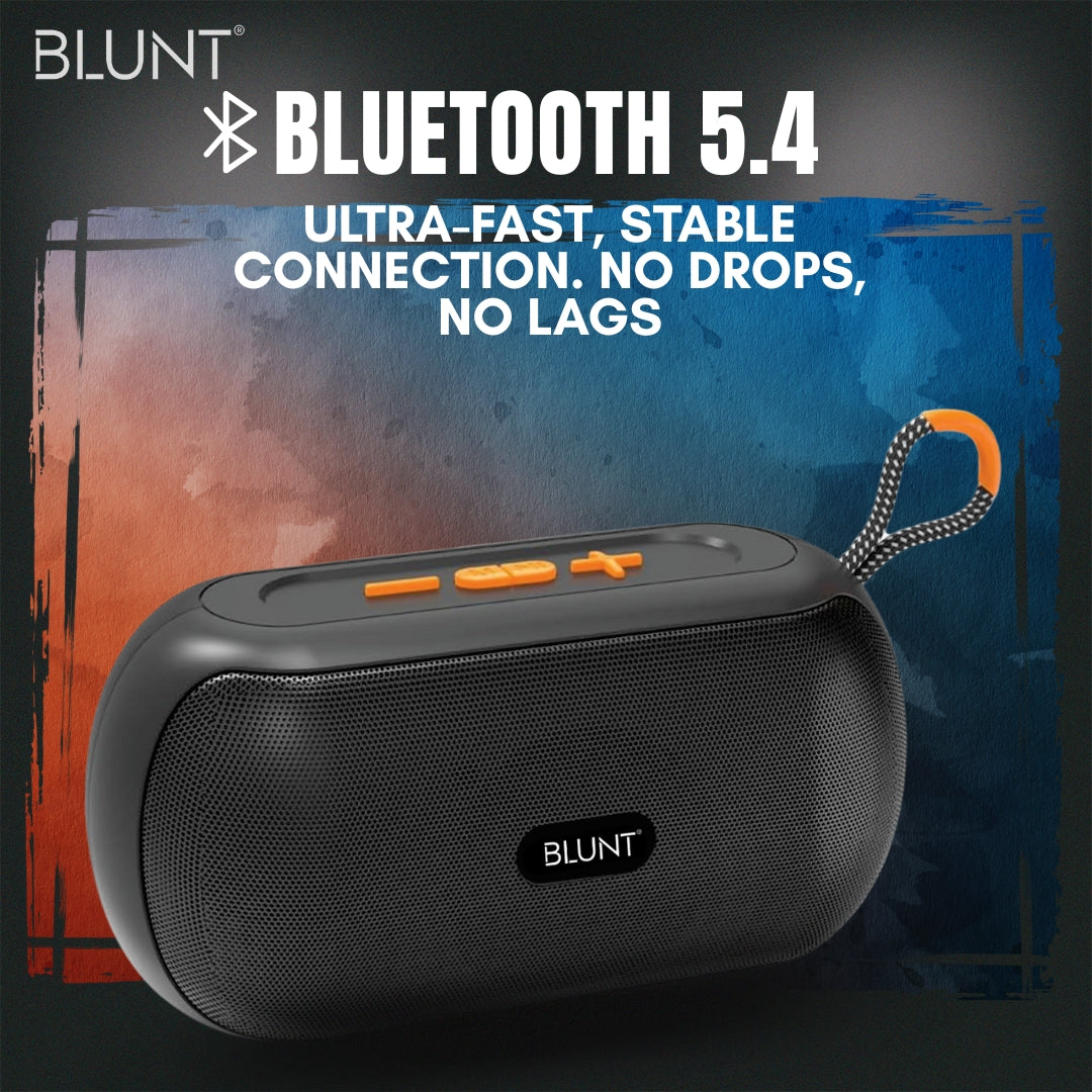 BLUNT SOUNDWAVE L4 – 10W Bluetooth Speaker with 16H Playtime, TWS, FM & SD Support