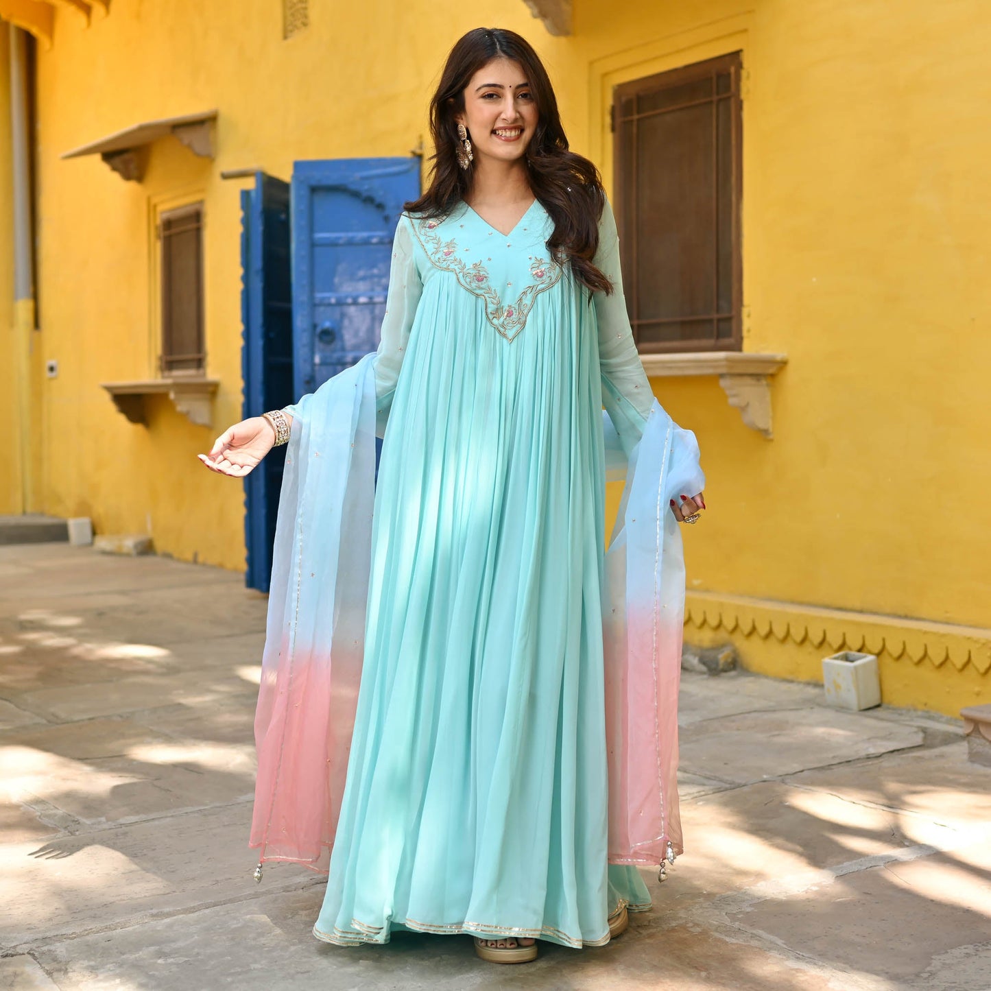 FARIDA DRESS WITH DUPATTA by My Store