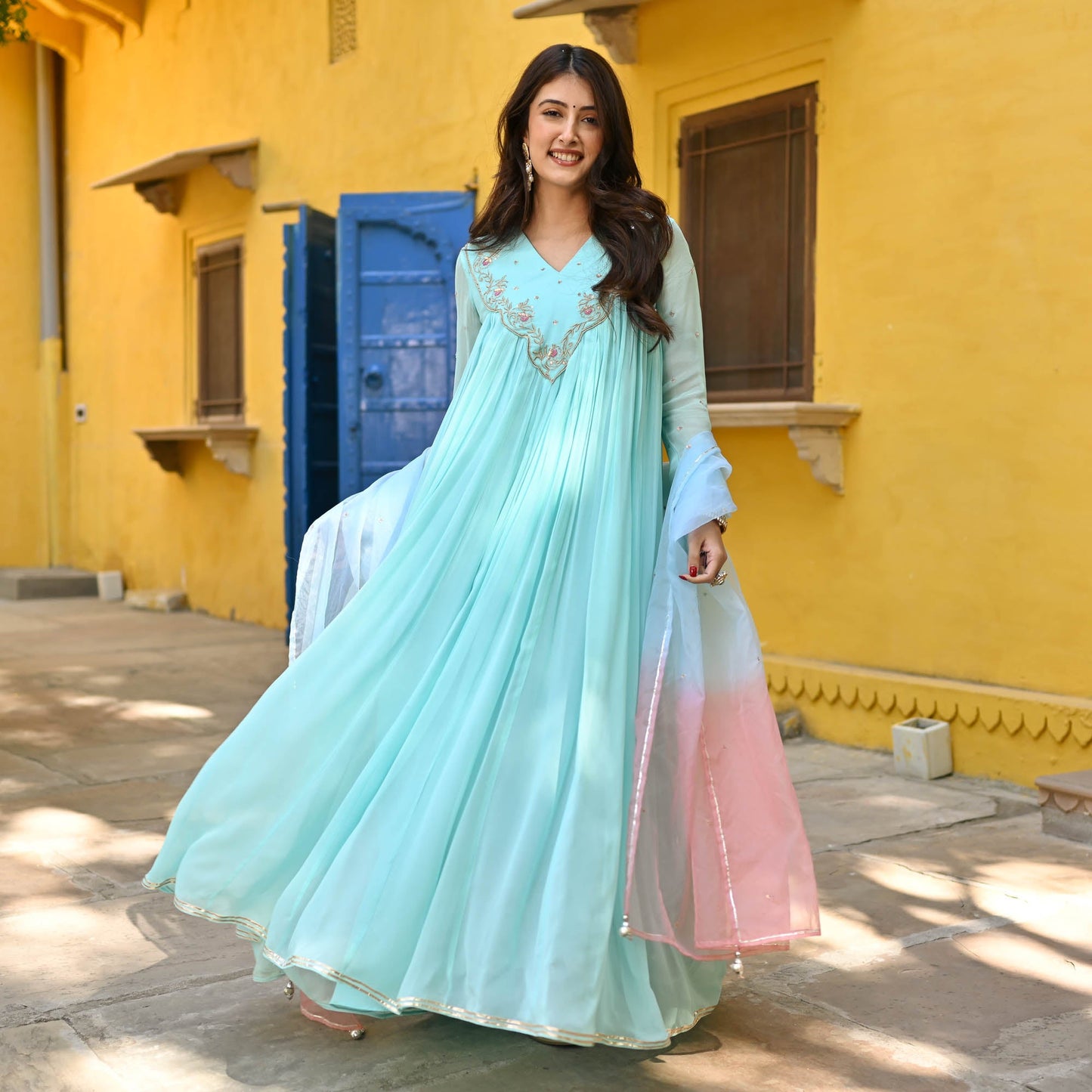 FARIDA DRESS WITH DUPATTA by My Store