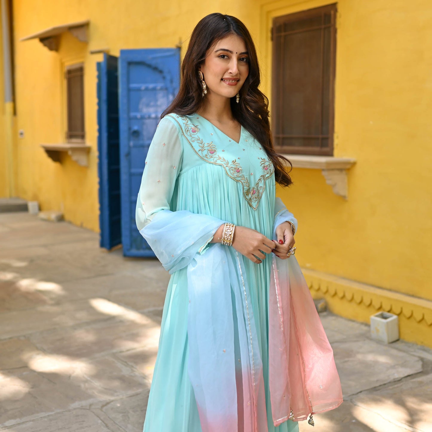 FARIDA DRESS WITH DUPATTA by My Store