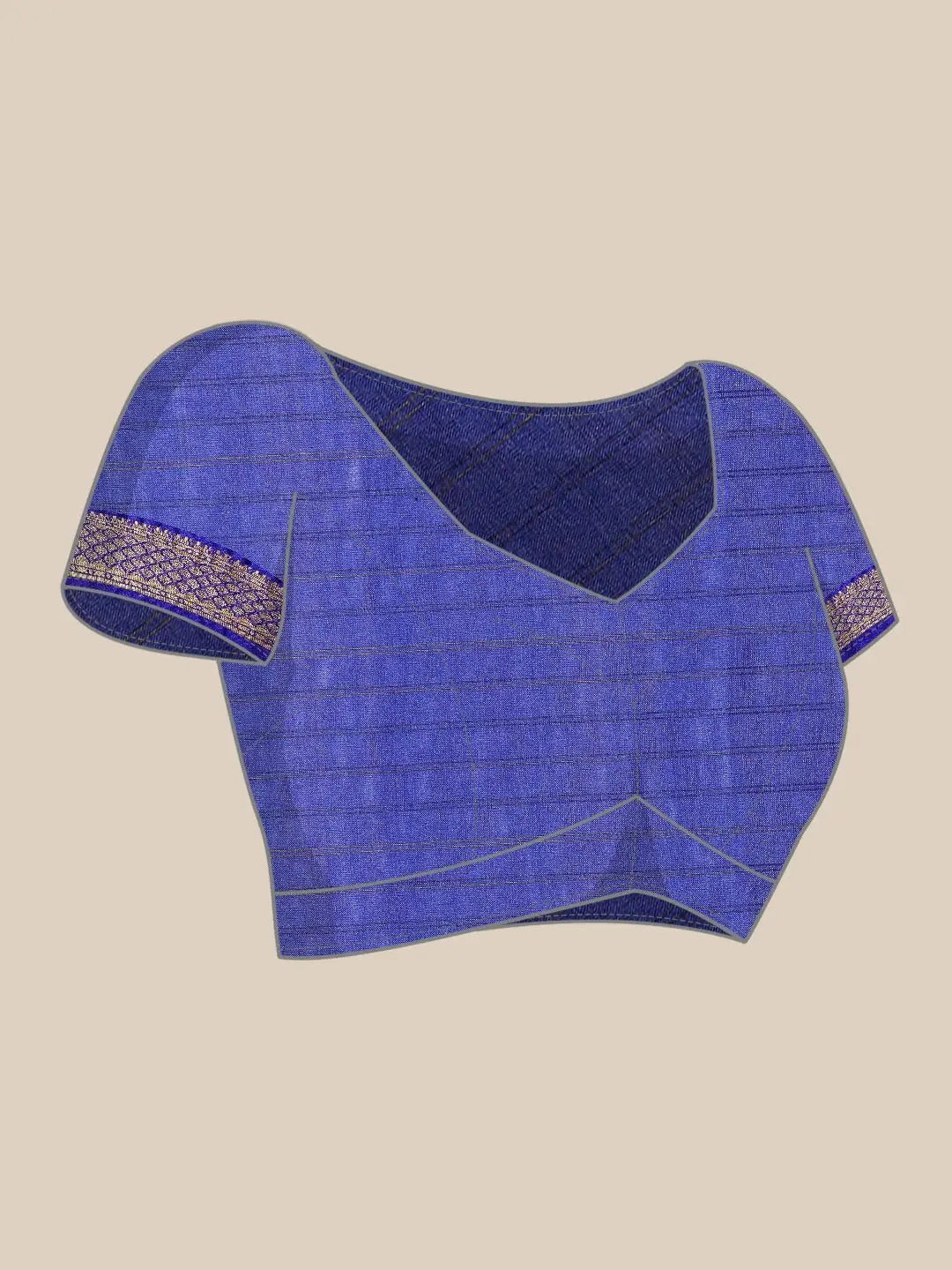 Attractive Blue Colour Kalamkari Digital Print Uppada Silk Saree