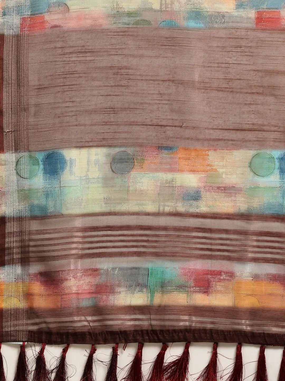 Exclusive Soft Linen Digital Print Festive Wear Saree by My Store