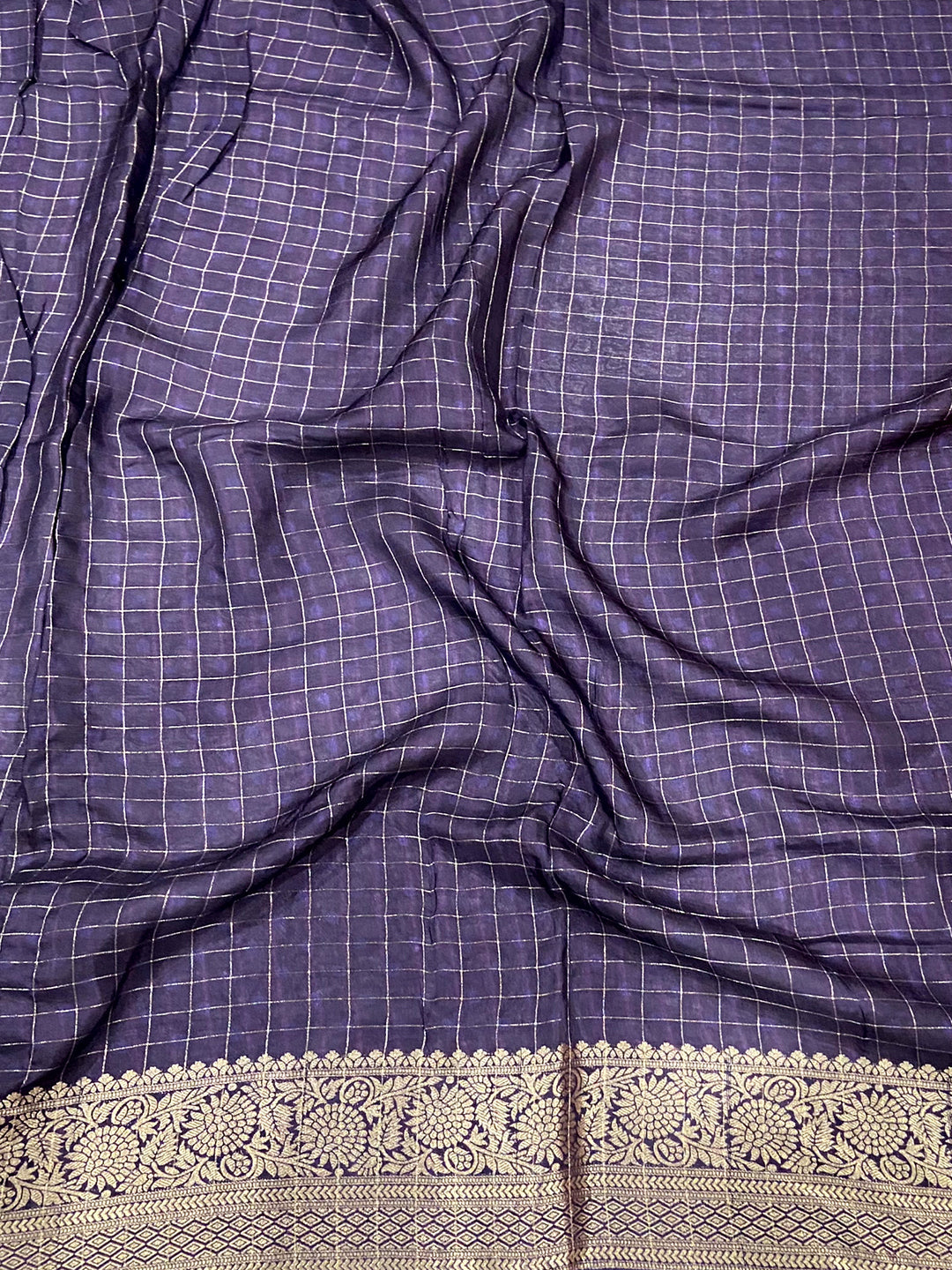 Patchwork Grace Viscose Dola Silk Saree by My Store