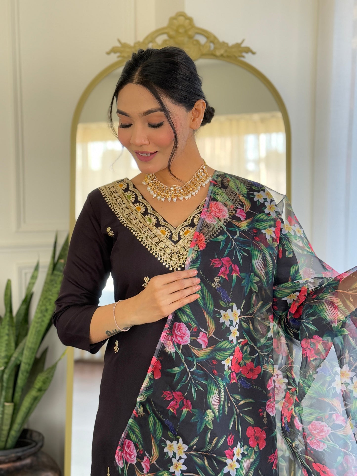 Ethenic Wine kurta Set For Laddies