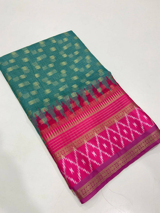 Kota Doriya Ikkat Printed Saree by My Store